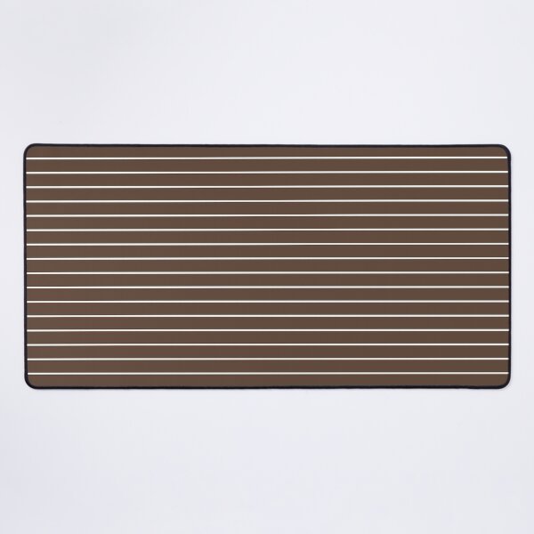 Item preview, Brown And White horizontal Pinstripes Pattern designed and sold by pattern-archive.