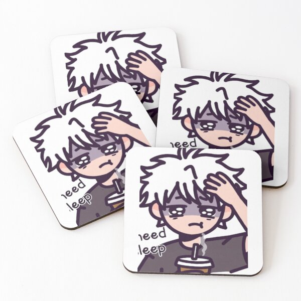 Item preview, I Need Sleep and Coffee Anime Boy designed and sold by fofo1973.