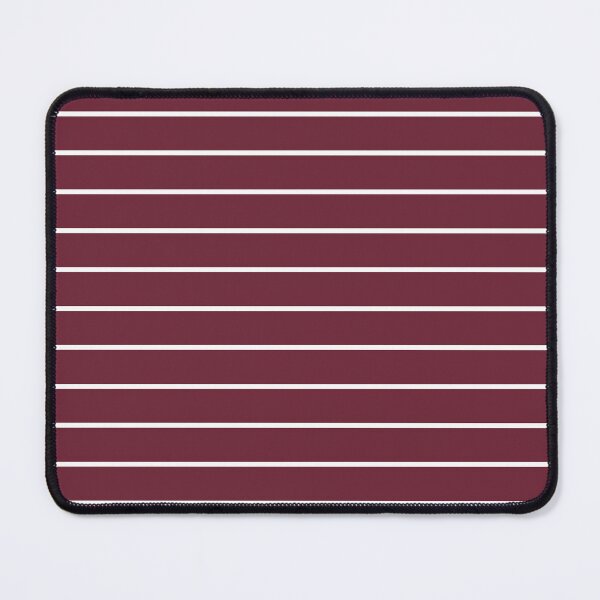 Item preview, Burgundy And White horizontal Pinstripes Pattern designed and sold by pattern-archive.
