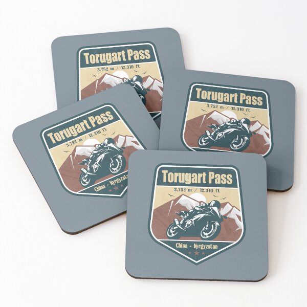 Item preview, Torugart Pass Tian Shan Kyrgyzstan Biker Badge designed and sold by CynthiaGraphics.