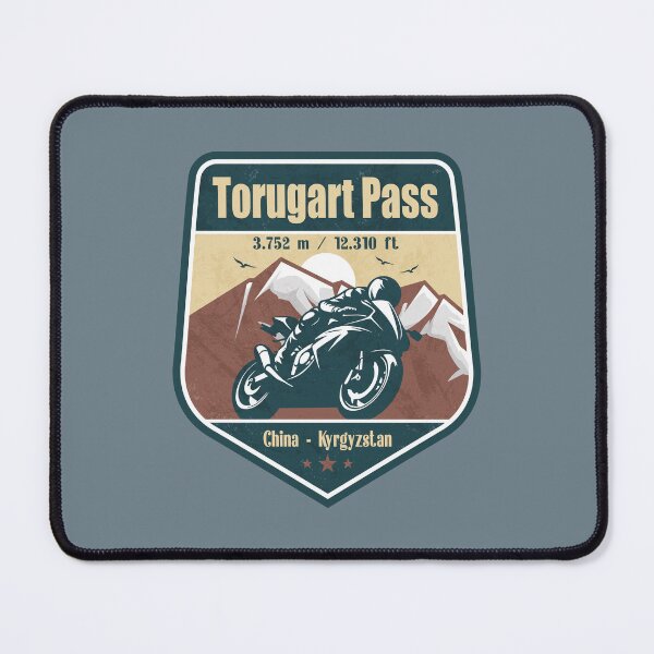 Item preview, Torugart Pass Tian Shan Kyrgyzstan Biker Badge designed and sold by CynthiaGraphics.