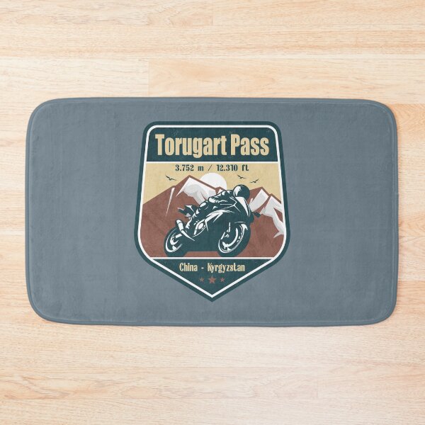 Item preview, Torugart Pass Tian Shan Kyrgyzstan Biker Badge designed and sold by CynthiaGraphics.