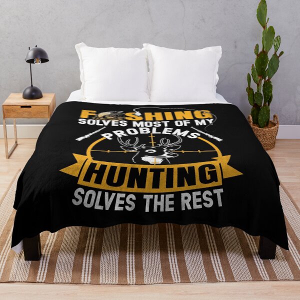 Item preview, Fishing & Hunting Solve My Problems Funny Gift designed and sold by FernaRoje.