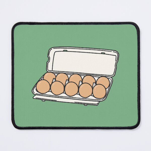 Item preview, Dozen Brown Eggs in Carton - Cute Kitchen Illustration designed and sold by ubborn.