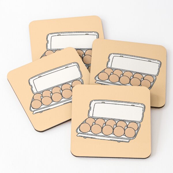 Item preview, Dozen Brown Eggs in Carton - Cute Kitchen Illustration designed and sold by ubborn.