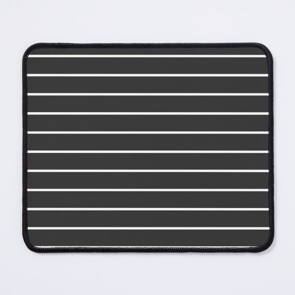 Item preview, Charcoal And White horizontal Pinstripes Pattern designed and sold by pattern-archive.