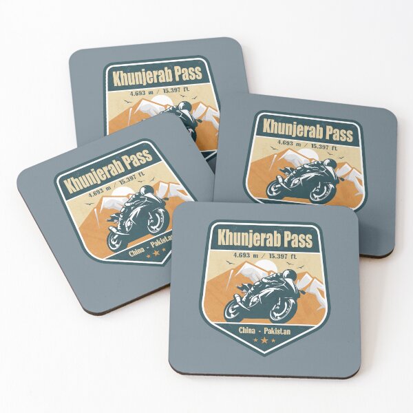 Item preview, Khunjerab Pass Karakoram Pakistan Biker Badge designed and sold by CynthiaGraphics.