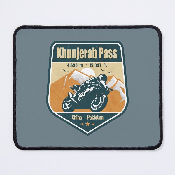 Item preview, Khunjerab Pass Karakoram Pakistan Biker Badge designed and sold by CynthiaGraphics.