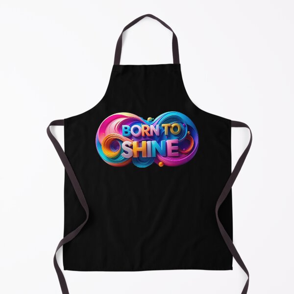 Item preview, Born To Shine Luxury 3D Liquid Gold Typography Statement Graphic Retro Future Metallic Aesthetic Motivational Quote Premium Streetwear Design designed and sold by icemanphotos.