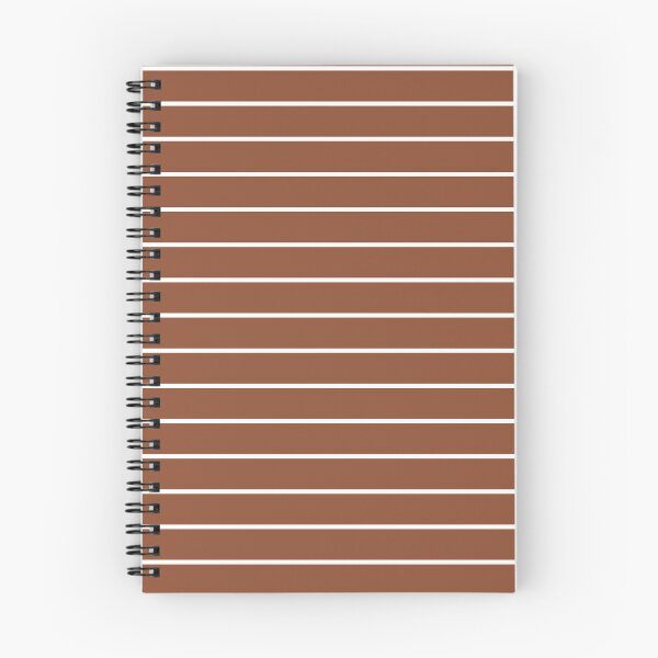 Item preview, Copper And White horizontal Pinstripes Pattern designed and sold by pattern-archive.