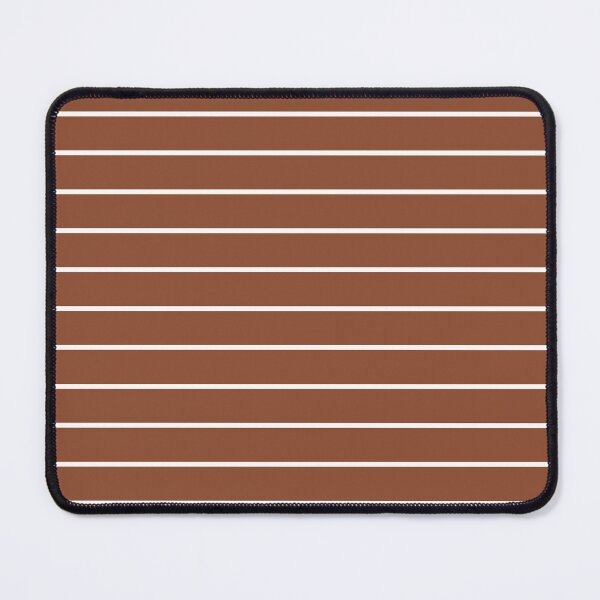 Item preview, Copper And White horizontal Pinstripes Pattern designed and sold by pattern-archive.
