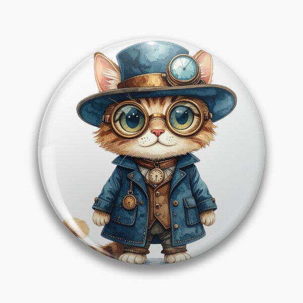 Item preview, Small Steampunk Cat Cute Outfit Character designed and sold by BetweenForms.