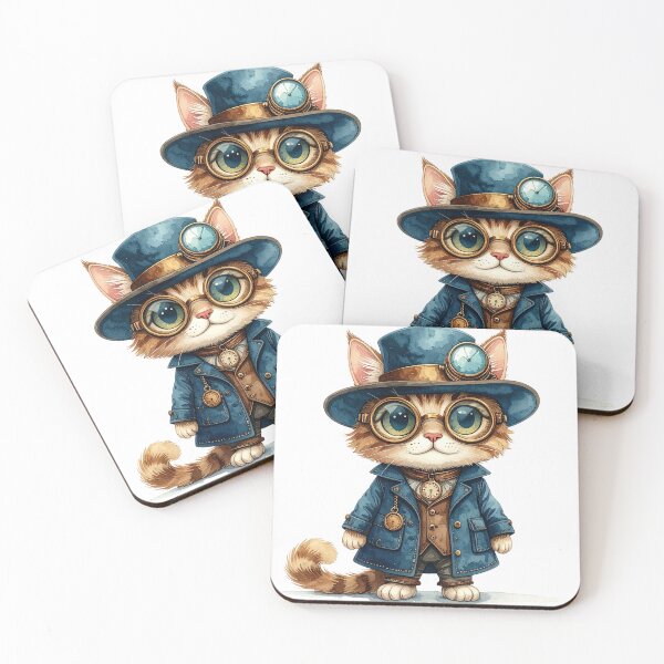 Item preview, Small Steampunk Cat Cute Outfit Character designed and sold by BetweenForms.