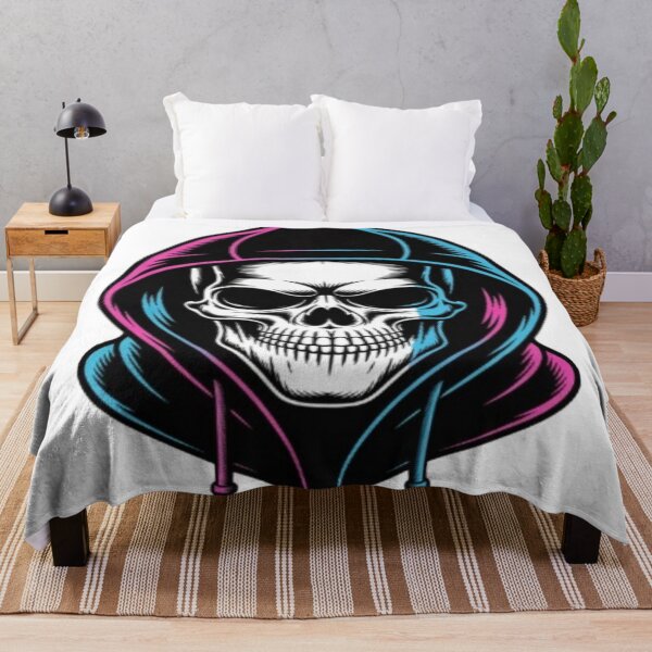 Item preview, Neon Skull in Hoodie Cool designed and sold by DailySparks.