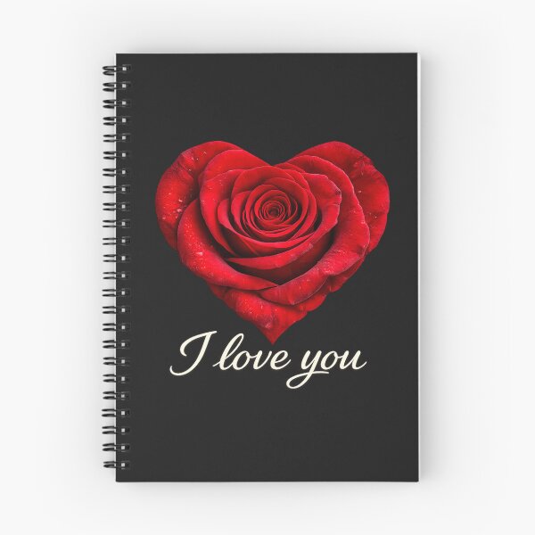 Item preview, I Love You Rose Heart Romantic Design designed and sold by IrynaLineArt.