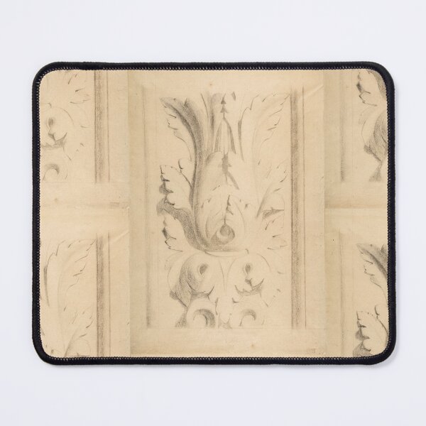 Item preview, Architectural Motif Double Acanthus Fleuron by Georges Seurat: Classical Ornament Study designed and sold by artofuniverse.