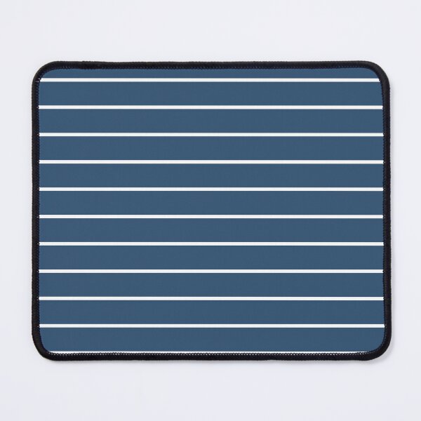Item preview, Denim And White horizontal Pinstripes Pattern designed and sold by pattern-archive.
