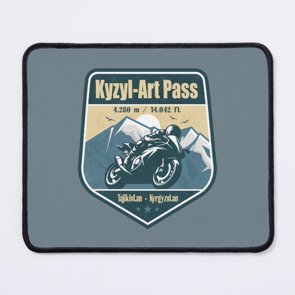 Item preview, Kyzyl-Art Pass Pamir Kyrgyzstan Biker Badge designed and sold by CynthiaGraphics.