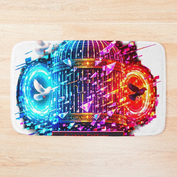 Item preview, Fatal Error Cage: Freedom.exe Has Crashed Vaporwave Glitchcore designed and sold by A E S T H E T A T A G.