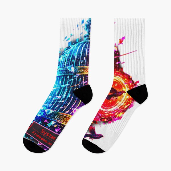 Item preview, Fatal Error Cage: Freedom.exe Has Crashed Vaporwave Glitchcore designed and sold by A E S T H E T A T A G.