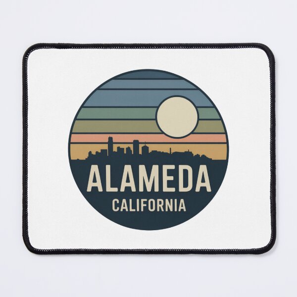 Item preview, Alameda California: Vintage Sunset Skyline designed and sold by CircinusStore.