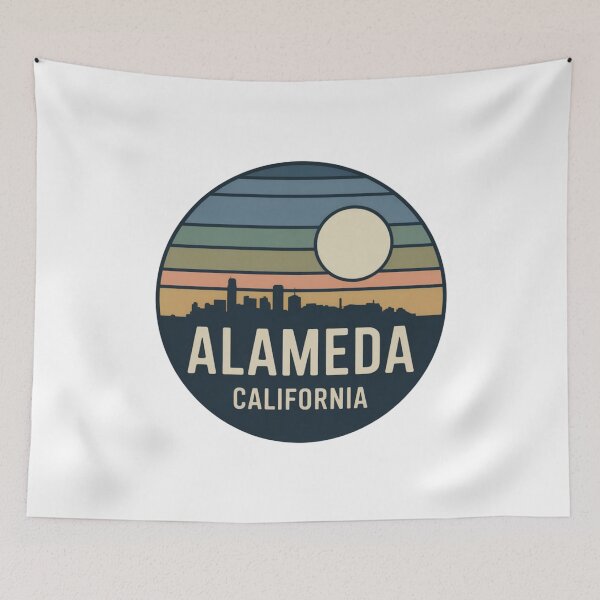 Item preview, Alameda California: Vintage Sunset Skyline designed and sold by CircinusStore.