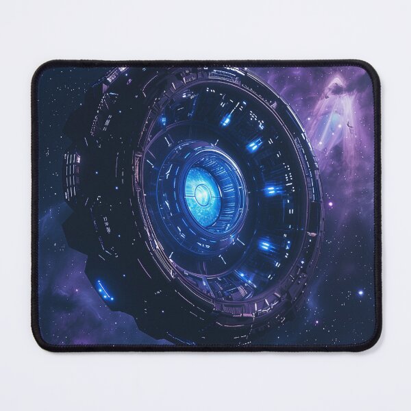 Item preview, Futuristic Spacecraft Deep Space Art designed and sold by QuantumDrift.