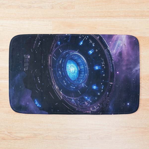 Item preview, Futuristic Spacecraft Deep Space Art designed and sold by QuantumDrift.