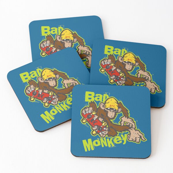 Item preview, Bad Monkey Skater Street Art – Funny Rebel Ape Skateboarding Graphic Design designed and sold by artworkathome.