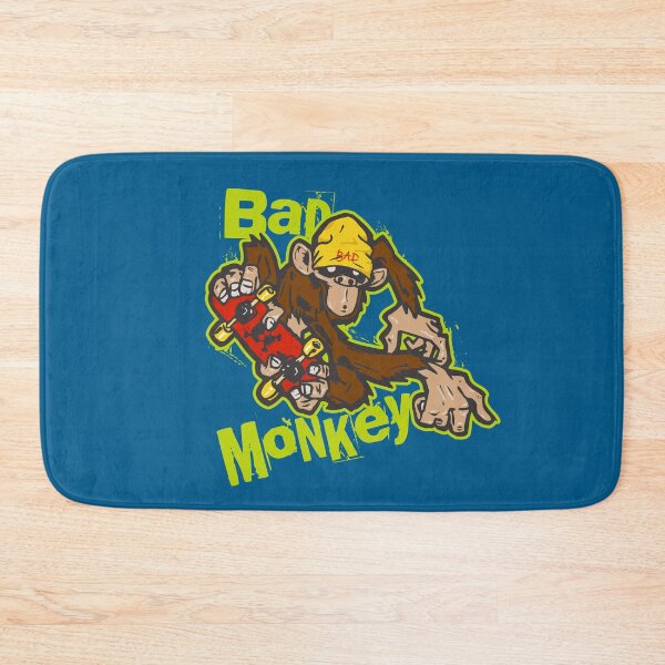 Artikelvorschau, Bad Monkey Skater Street Art – Lustiges Grafikdesign mit rebellischem Affen-Skateboard-Motiv entworfen und verkauft von artworkathome.