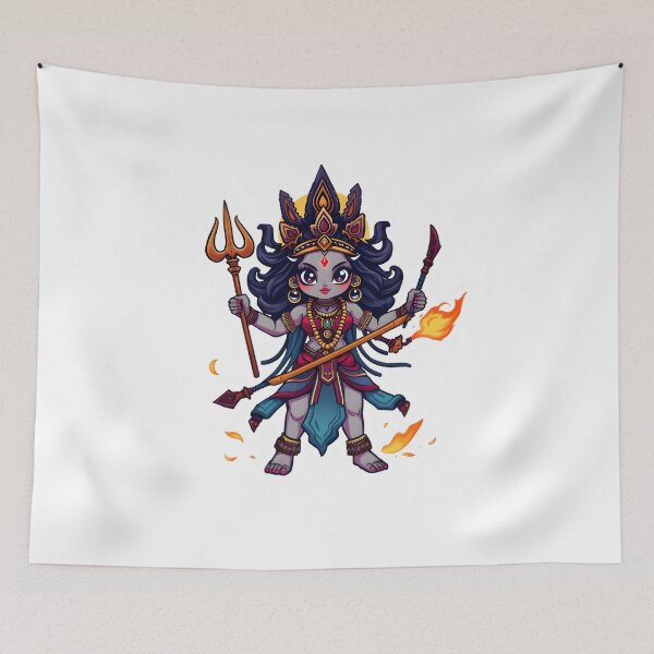 Item preview, Goddess Kalaratri Sticker   designed and sold by Teewave-Ashish.