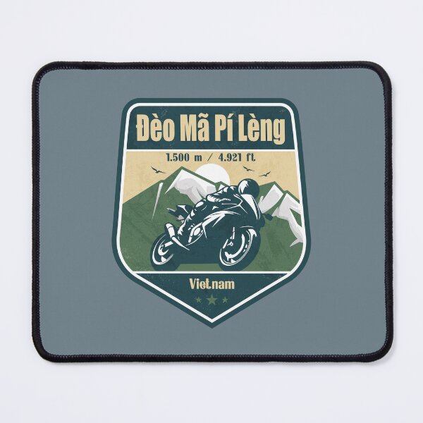 Artikelvorschau, Ma Pi Leng Pass Ha Giang Vietnam Biker Abzeichen entworfen und verkauft von CynthiaGraphics.