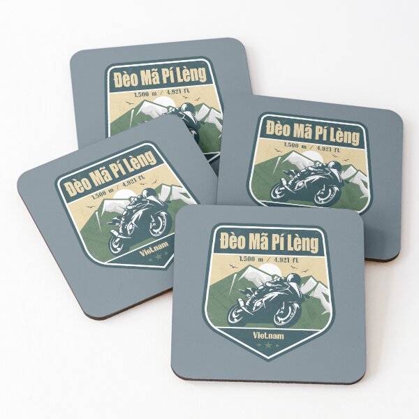 Item preview, Ma Pi Leng Pass Ha Giang Vietnam Biker Badge designed and sold by CynthiaGraphics.