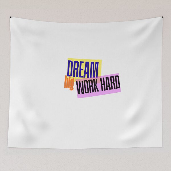 Item preview, Dream Big, Work Hard Inspirational Quote designed and sold by The Daily Progress.