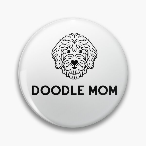 Item preview, Goldendoodle Cute Vector Line Art Doodle Mom black designed and sold by PeriwinkleStone.