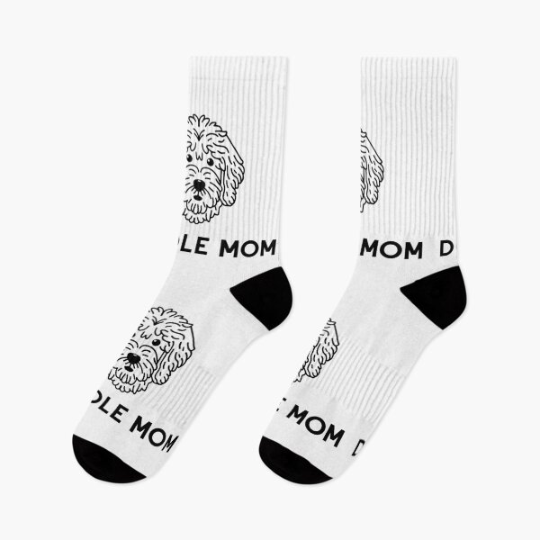 Item preview, Goldendoodle Cute Vector Line Art Doodle Mom black designed and sold by PeriwinkleStone.