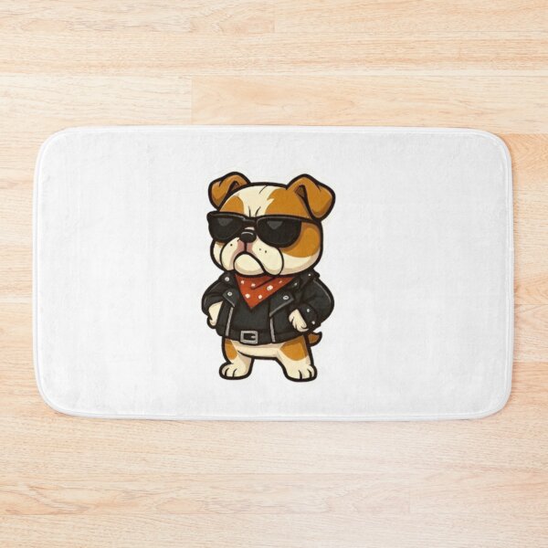 Item preview, Kawaii Punk Bulldog Stickers – Cute Biker Dog Cartoon Art Pack designed and sold by Good Vibes .
