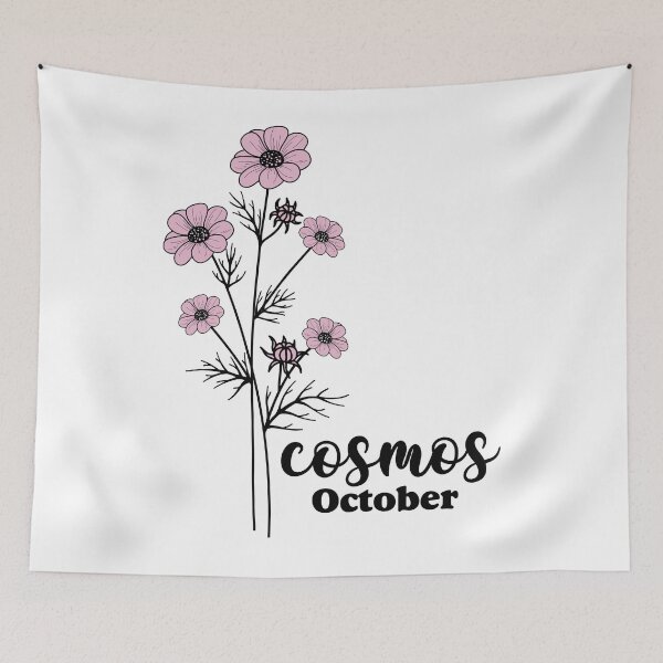 Item preview, Octomber Birth Month Flower - Cosmos Aesthetic designed and sold by Lumina-Studio.