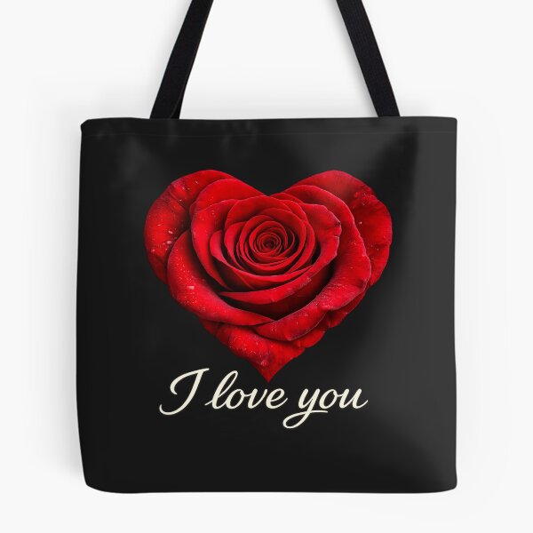 Item preview, I Love You Rose Heart Minimalist Romantic Design designed and sold by IrynaLineArt.