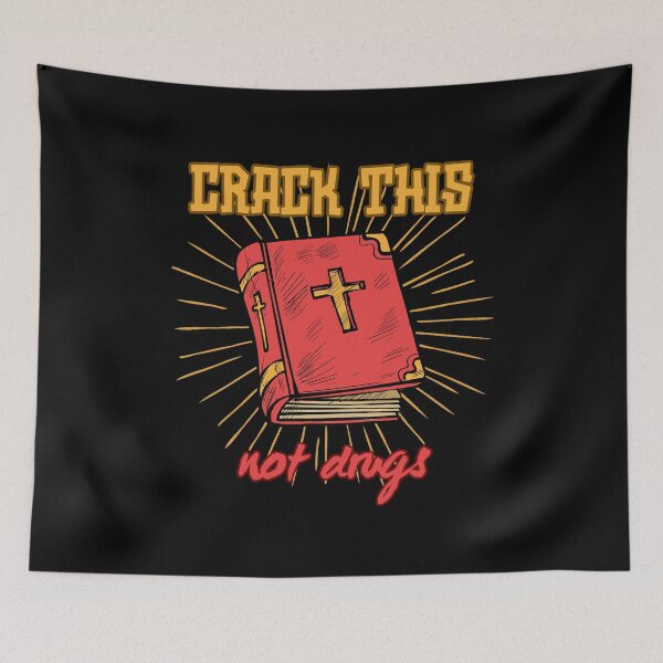 Item preview, Red, glowing holy book - crack this not drugs designed and sold by paggorek.