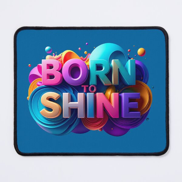 Item preview, Born To Shine Luxury 3D Liquid Gold Typography Statement Graphic Retro Future Metallic Aesthetic Motivational Quote Premium Streetwear Design designed and sold by icemanphotos.