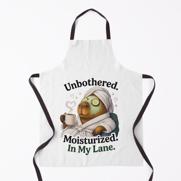 Item preview, Unbothered Moisturized Capybara Funny Self Care Meme designed and sold by DiceWay.