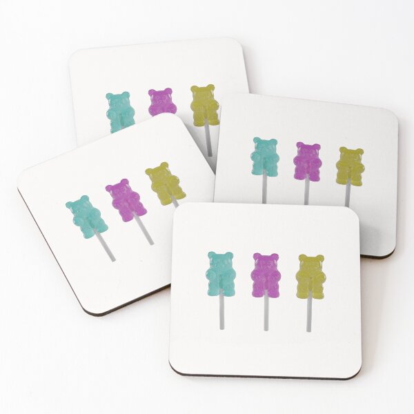 Item preview, Retro Gummy Bear Lollipops 3D Render designed and sold by CMYK-Glass.