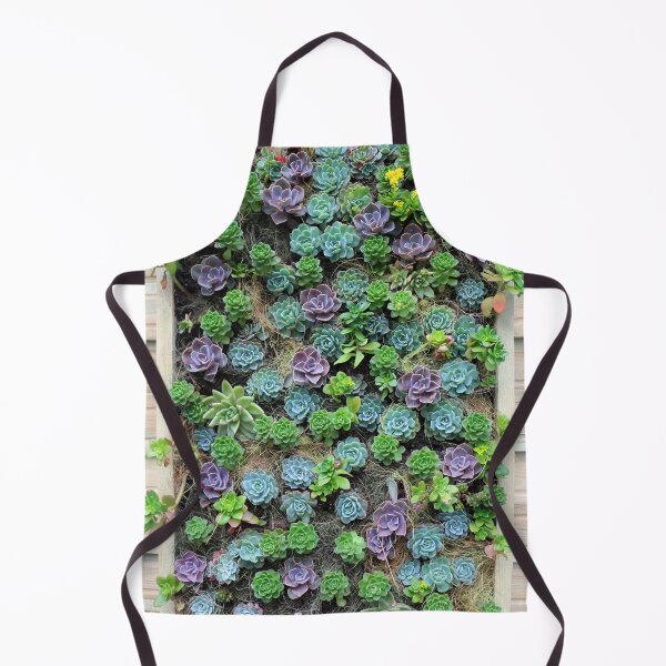 Item preview, Lush Green and Purple Echeveria Succulent Wall designed and sold by pinkal.