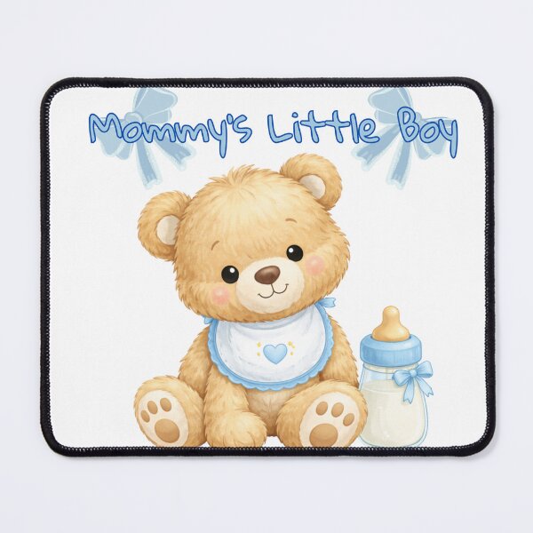 Item preview, Mommy’s Little Boy Cute Teddy Bear – Baby Shower Gift Blue designed and sold by SaraMagicStudio.