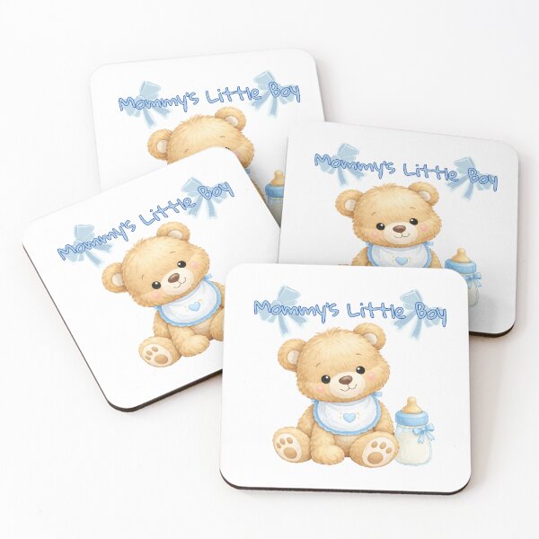 Item preview, Mommy’s Little Boy Cute Teddy Bear – Baby Shower Gift Blue designed and sold by SaraMagicStudio.