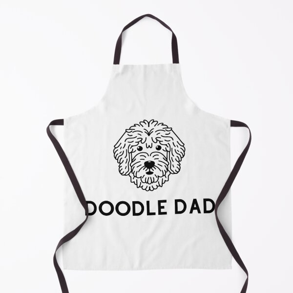 Item preview, Goldendoodle Cute Vector Line Art Doodle Dad Black designed and sold by PeriwinkleStone.