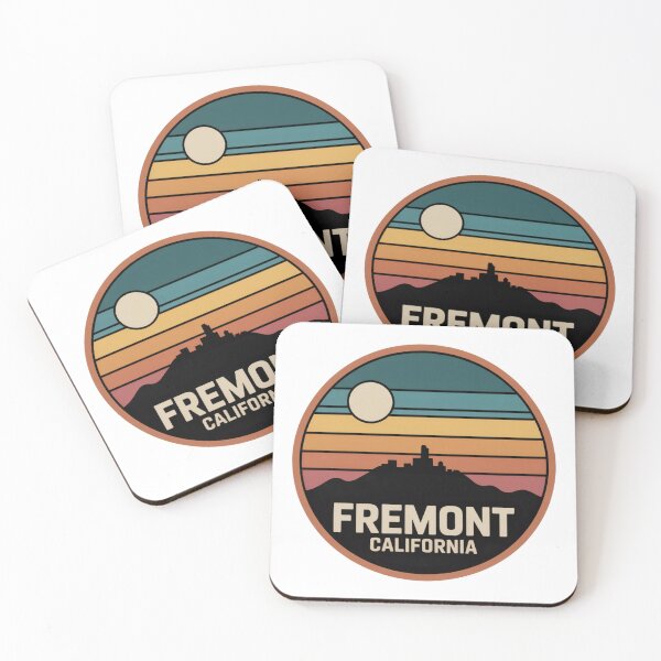 Item preview, Fremont California: Retro Sunset Mountain Skyline designed and sold by CircinusStore.