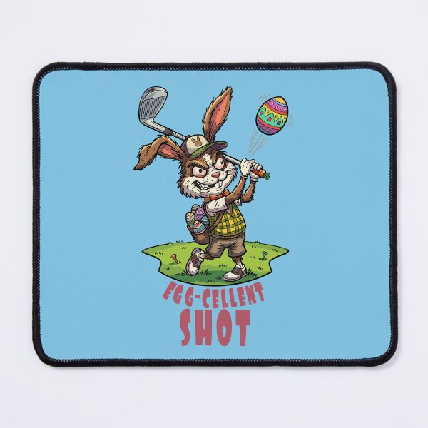 Item preview, Egg-cellent Shot – Funny Easter Golf Bunny designed and sold by CARPIO Creations.