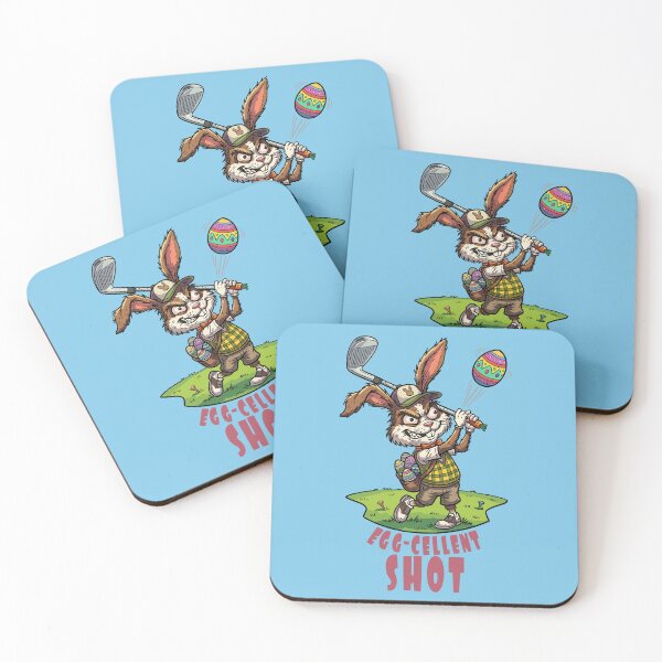 Item preview, Egg-cellent Shot – Funny Easter Golf Bunny designed and sold by CARPIO Creations.